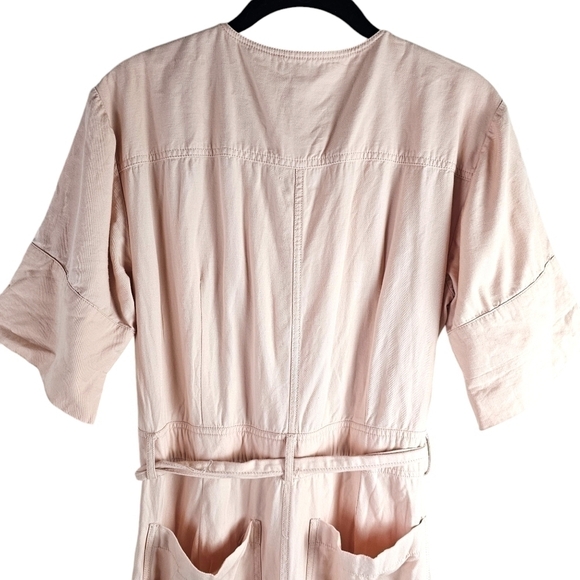 Madewell Topstitch Coverall Jumpsuit Bashfull Blush in 6 - Picture 6 of 10